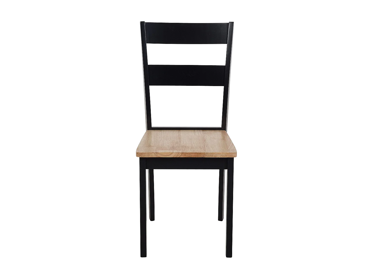 Lot de 2 chaises de salle à manger GEORGIA Bois Noir