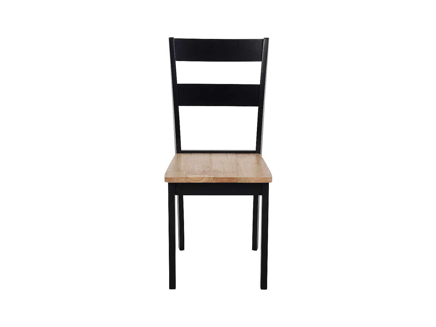 Zestaw 2 krzeseł do jadalni GEORGIA Drewno Czarny