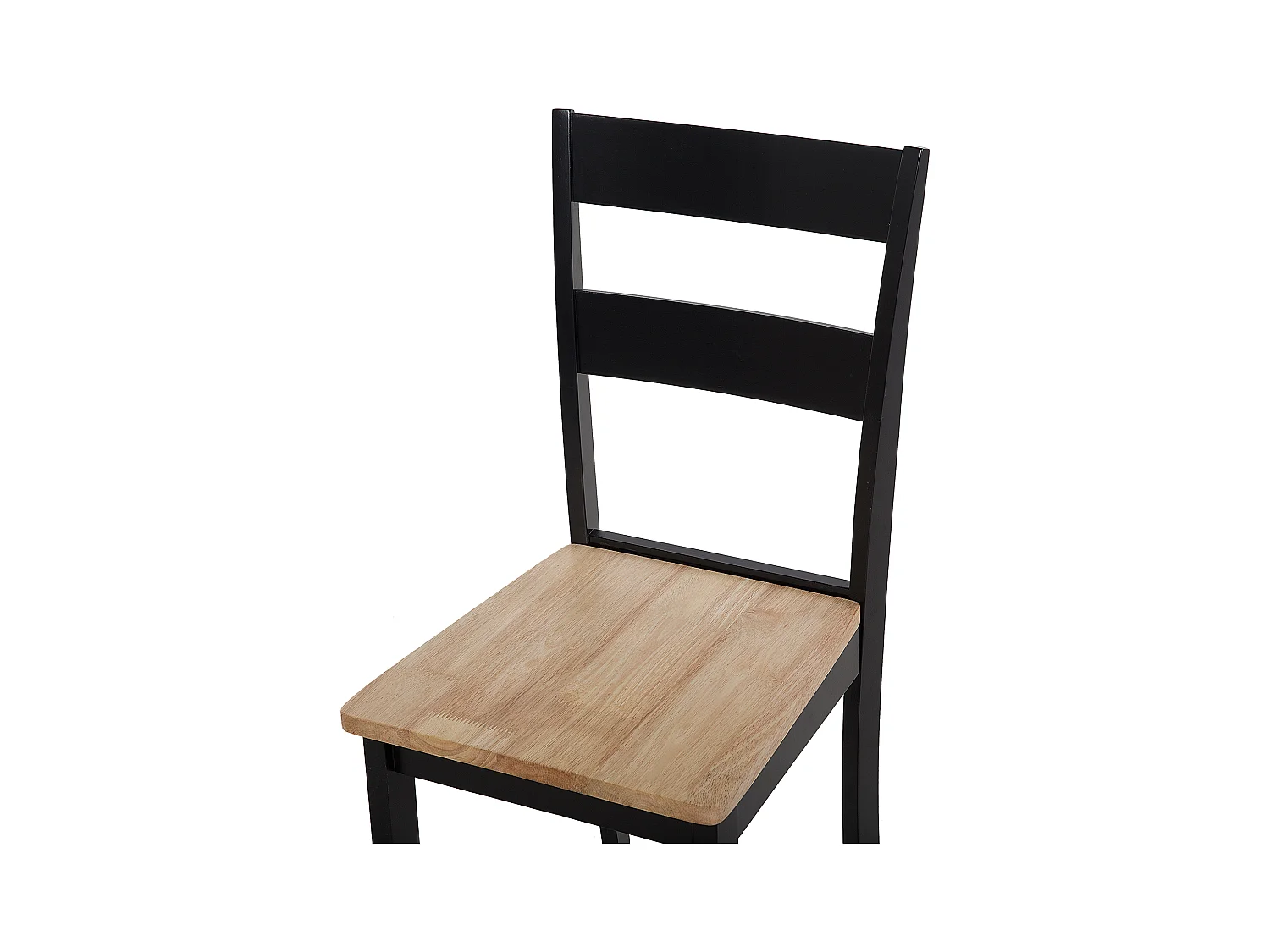 Zestaw 2 krzeseł do jadalni GEORGIA Drewno Czarny