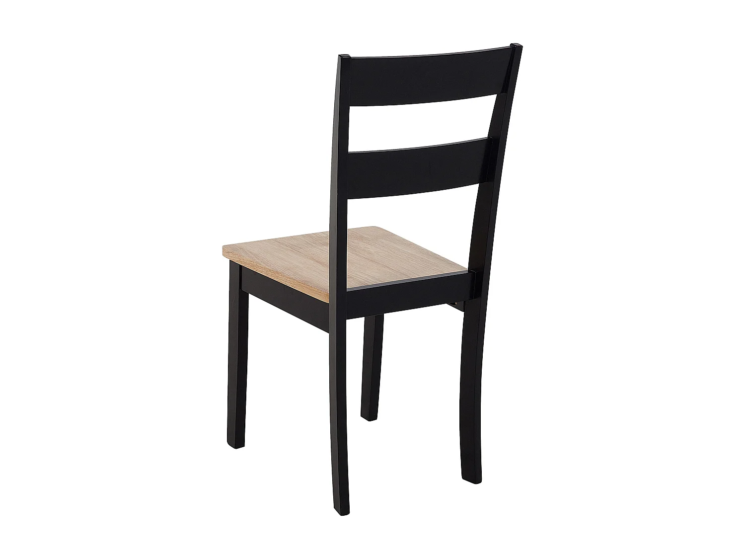 Lot de 2 chaises de salle à manger GEORGIA Bois Noir