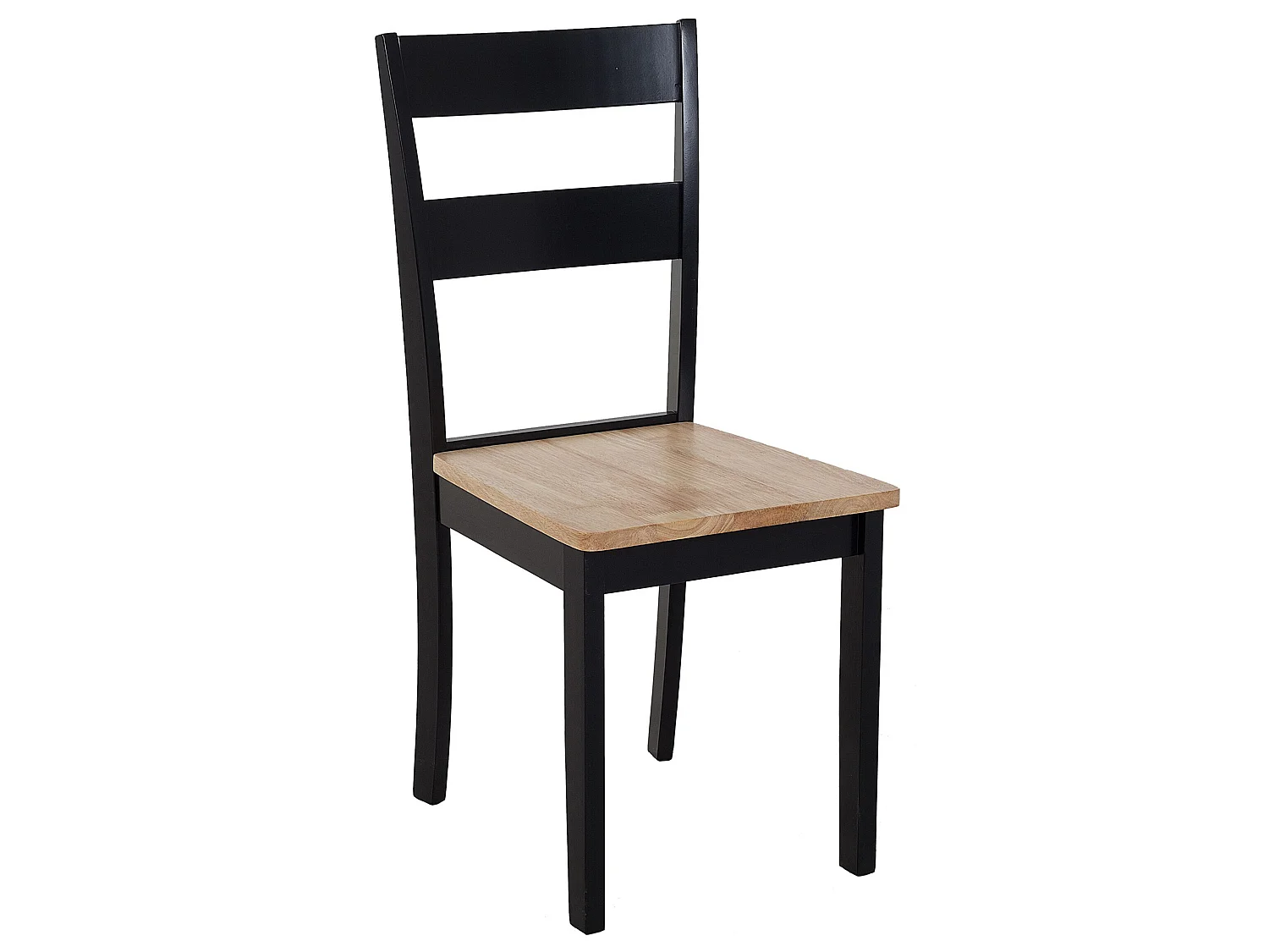 Lot de 2 chaises de salle à manger GEORGIA Bois Noir