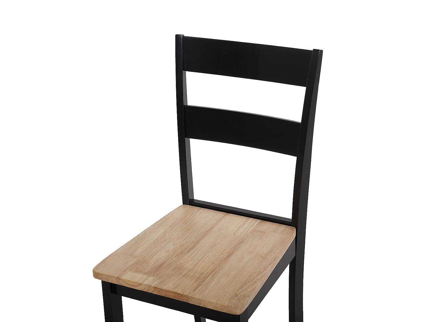 Lot de 2 chaises de salle à manger GEORGIA Bois Noir