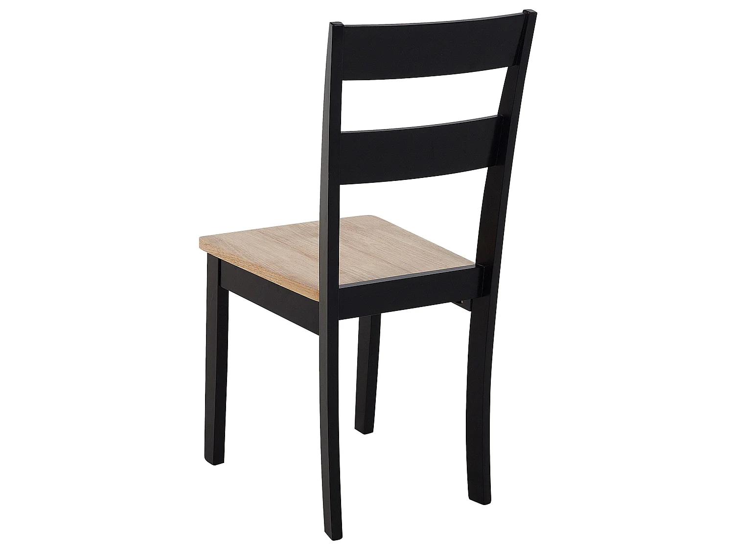Lot de 2 chaises de salle à manger GEORGIA Bois Noir