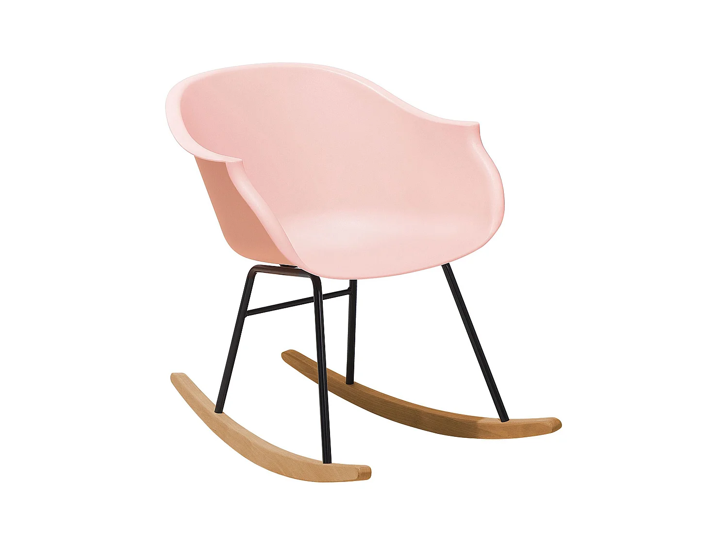 Fauteuil à bascule HARMONY Matière synthétique Rose