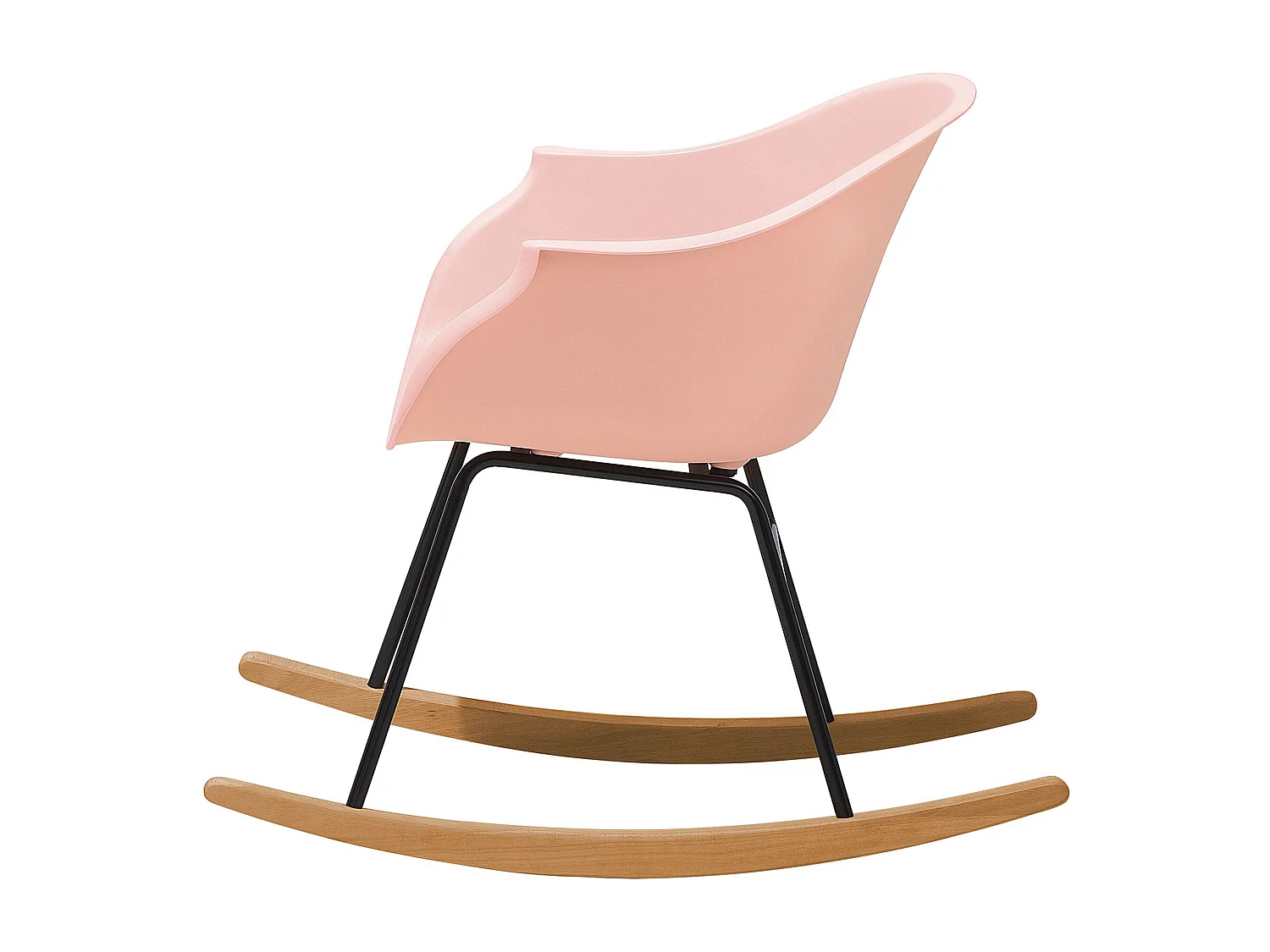 Poltrona a dondolo HARMONY Materiale sintetico Rosa