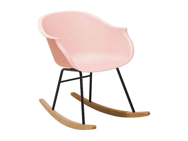 Fauteuil à bascule HARMONY Matière synthétique Rose