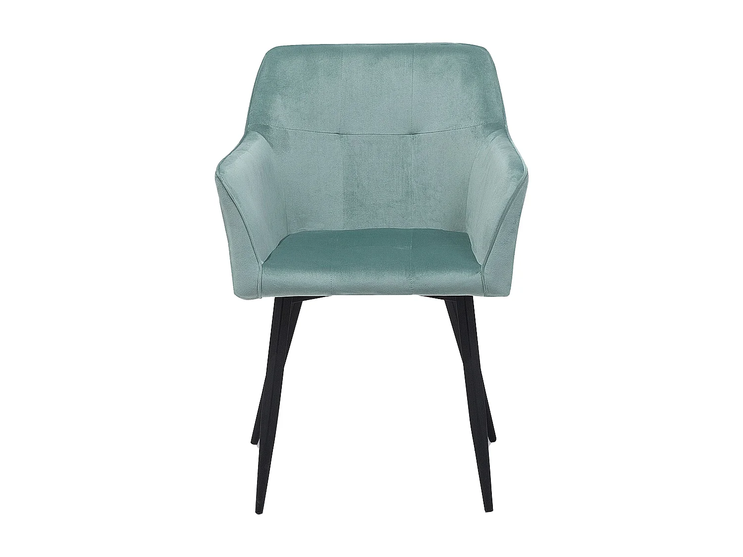 Lot de 2 chaises de salle à manger JASMIN Velours Vert menthe