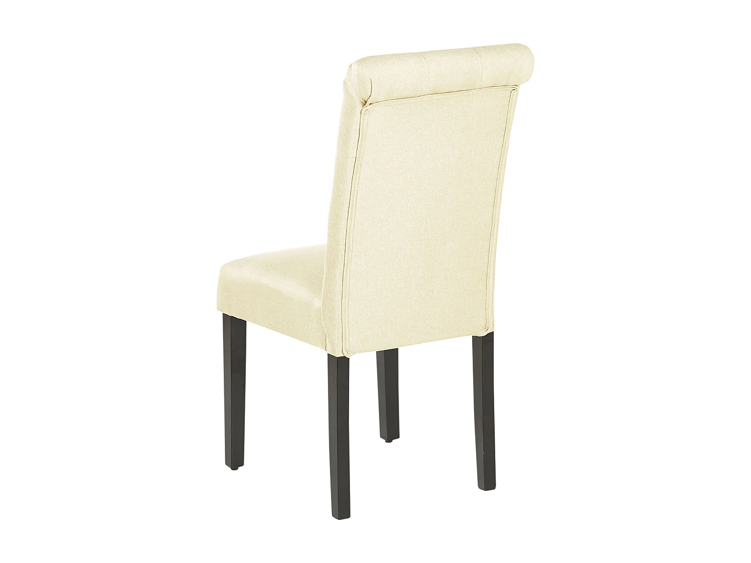 Lot de 2 chaises de salle à manger VELVA Tissu Beige clair