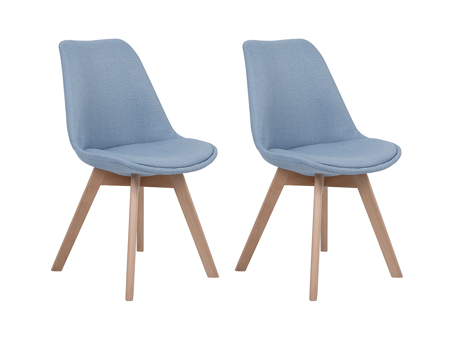 Lot de 2 chaises de salle à manger DAKOTA II Bleu clair