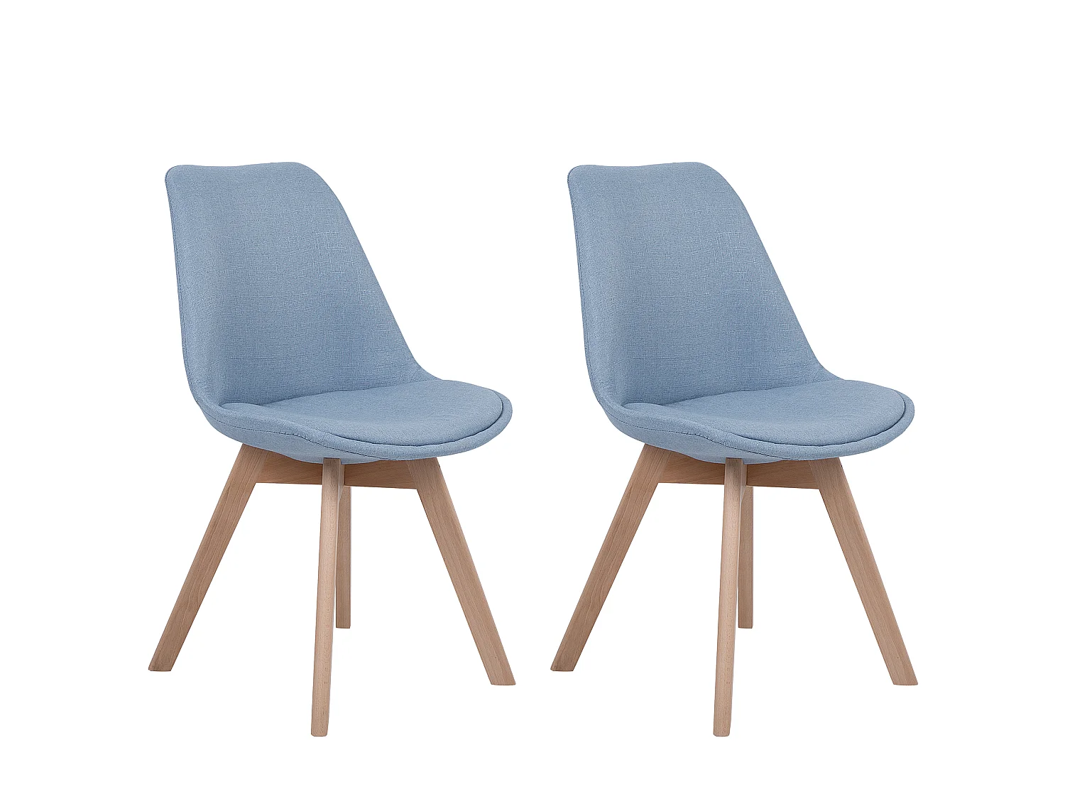 Lot de 2 chaises de salle à manger DAKOTA II Bleu clair