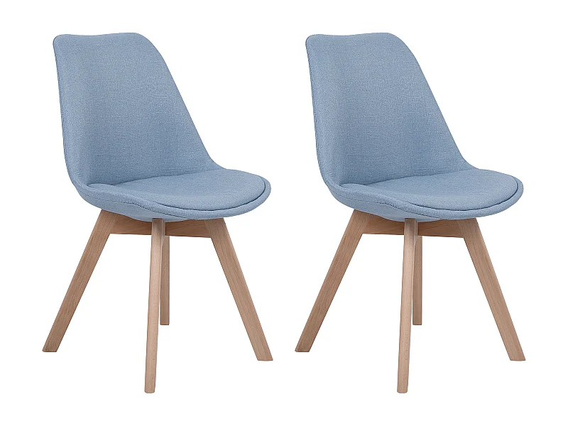 Set van 2 eetkamerstoelen DAKOTA II Lichtblauw