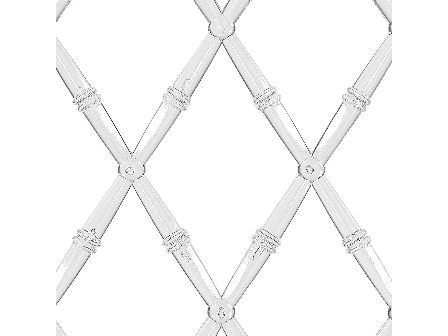 Conjunto de 2 sillas de comedor CLARION Transparente