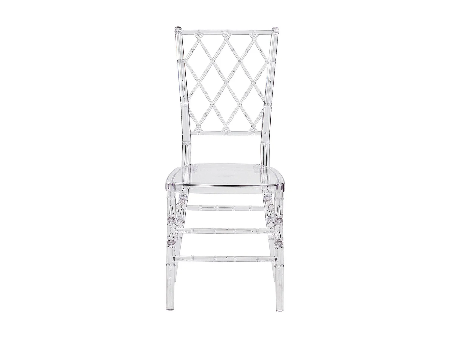 Lot de 2 chaises de salle à manger CLARION Transparent