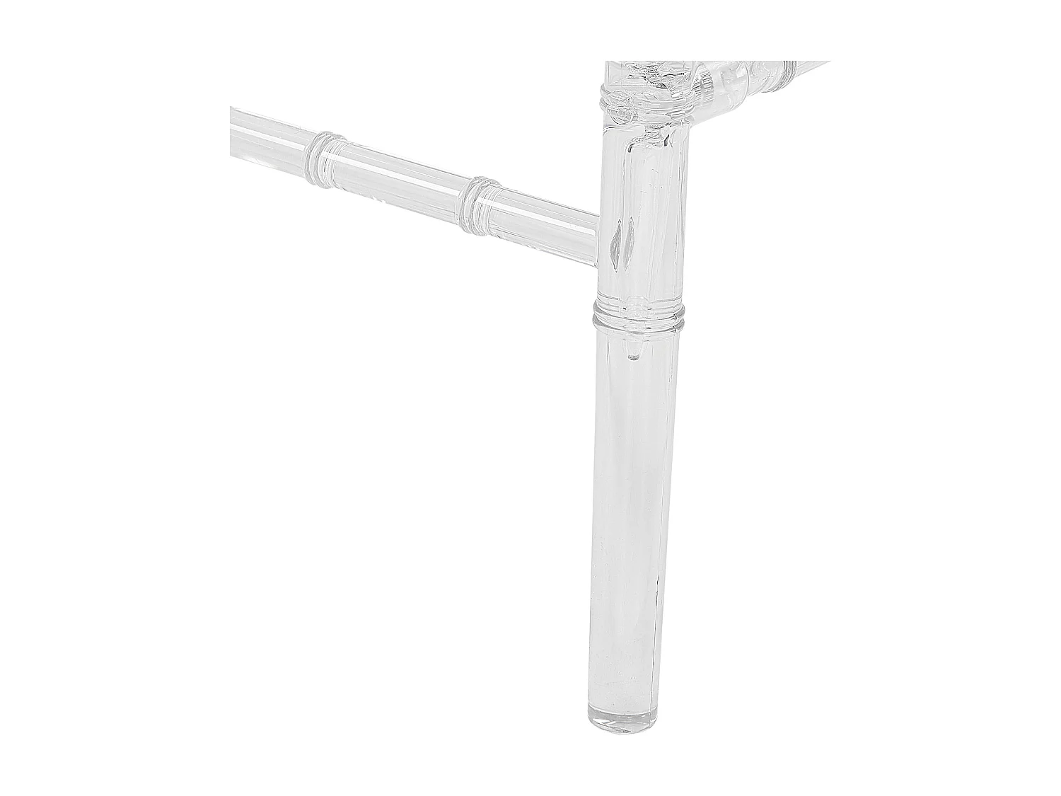 Lot de 2 chaises de salle à manger CLARION Transparent