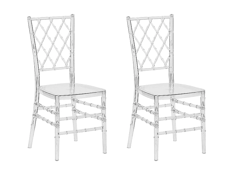 Set van 2 eetkamerstoelen CLARION Transparant