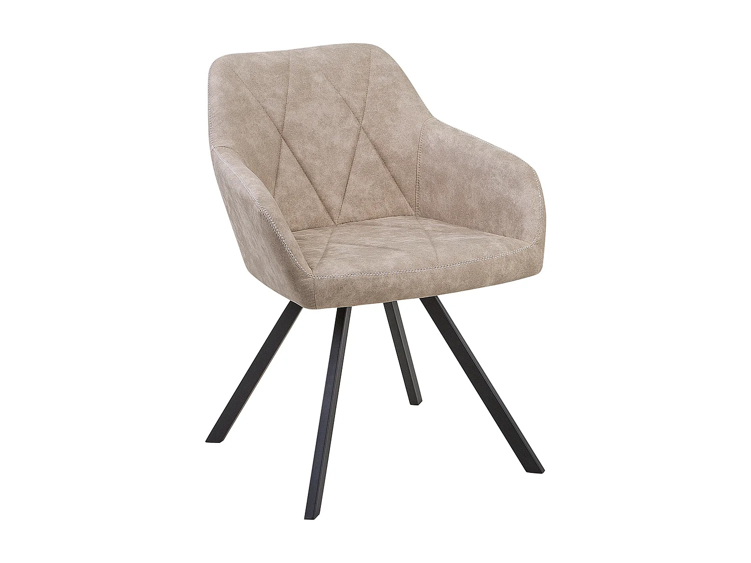 Lot de 2 chaises de salle à manger MONEE Beige