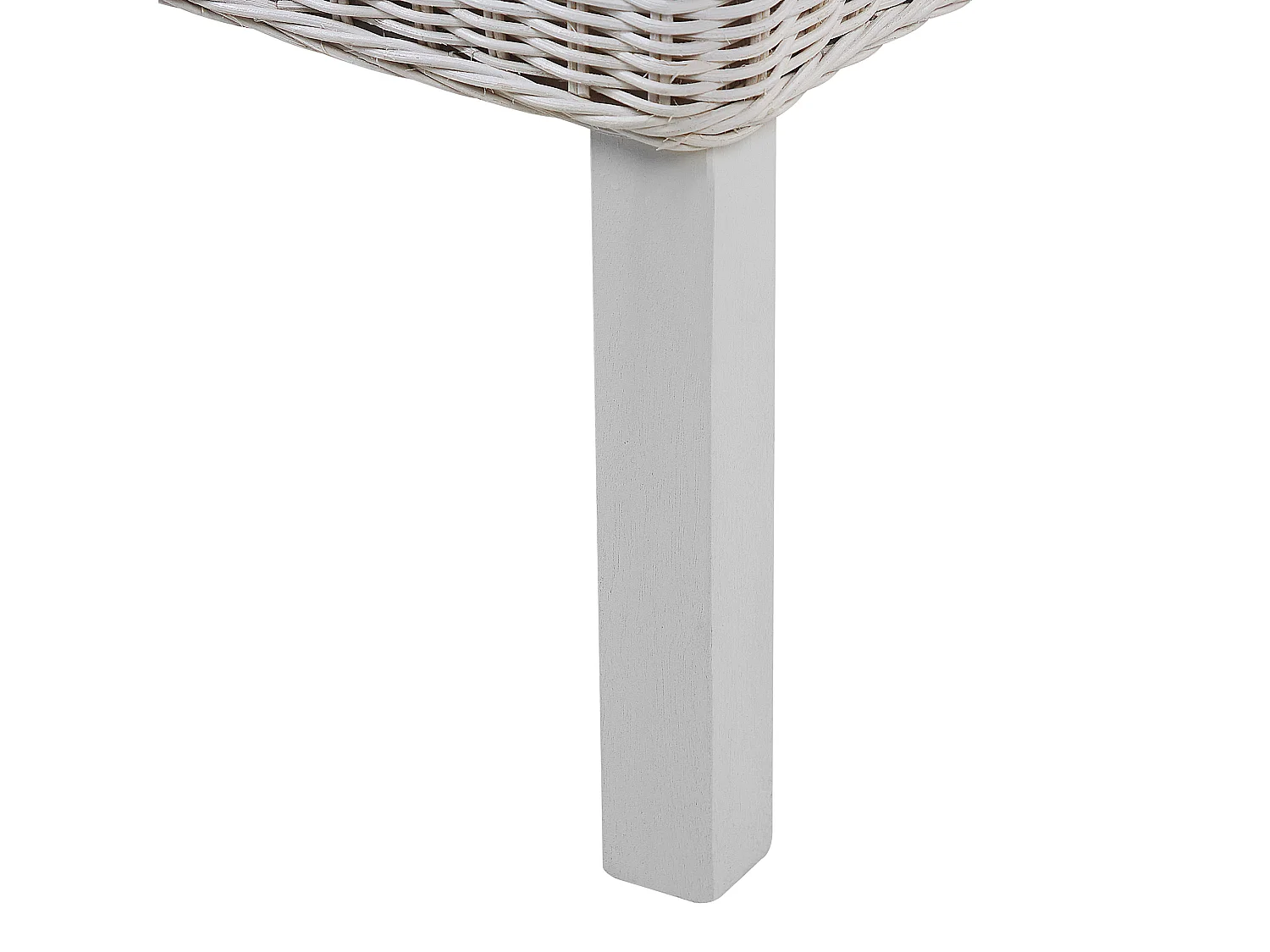 Lot de 2 chaises de salle à manger ANDES Rotin Blanc