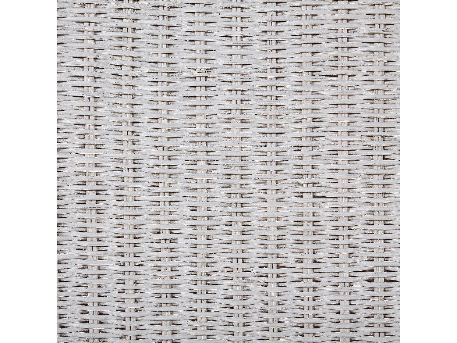 Lot de 2 chaises de salle à manger ANDES Rotin Blanc