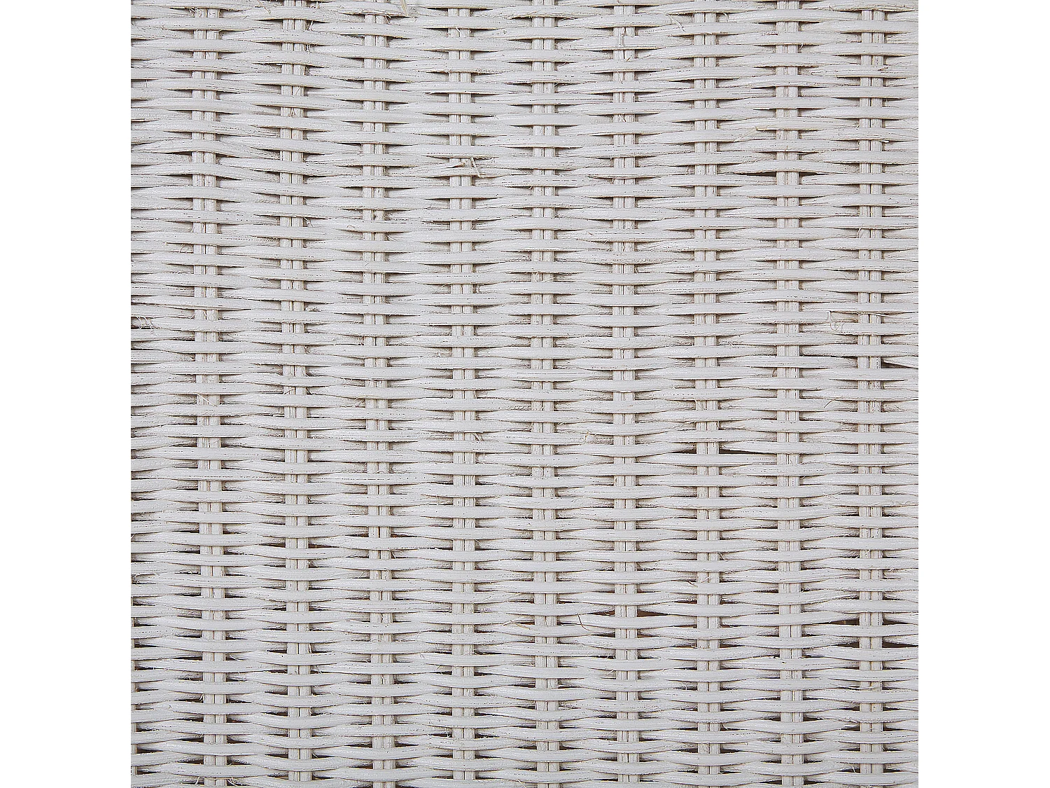 Lot de 2 chaises de salle à manger ANDES Rotin Blanc
