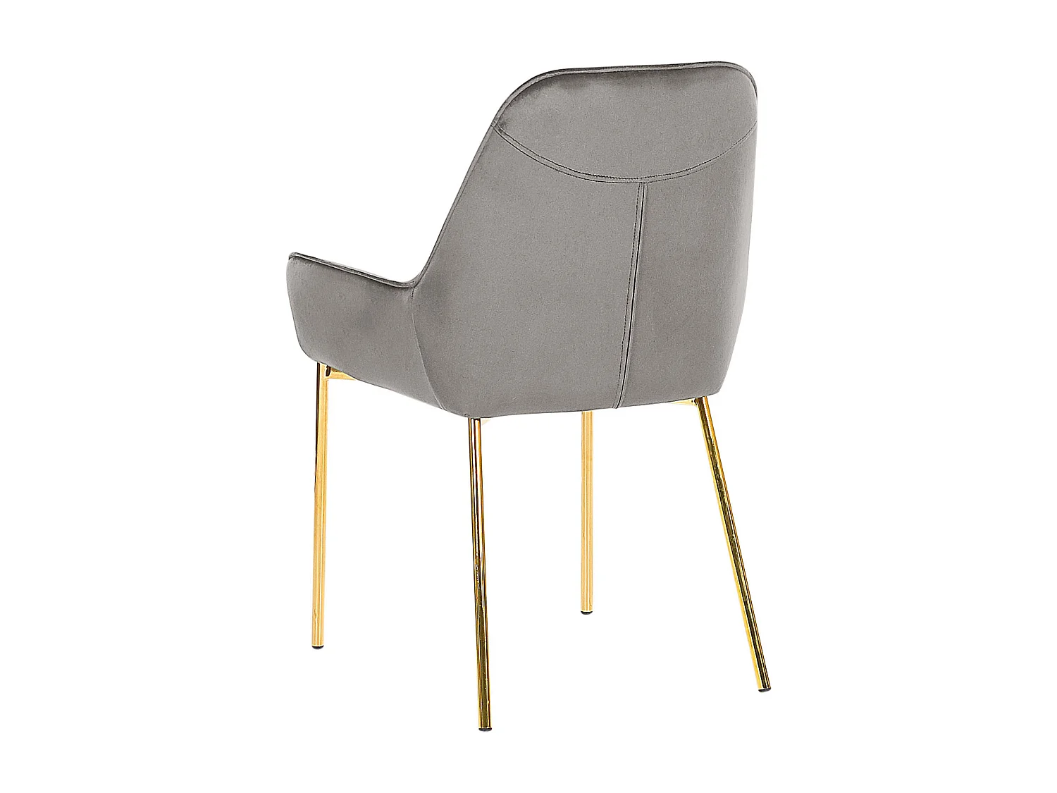 Set van 2 eetkamerstoelen LOVERNA Fluweel Grijs