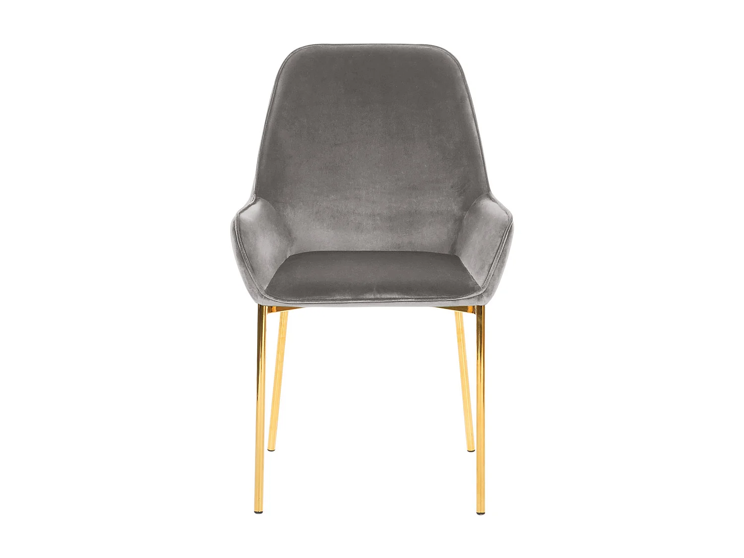 Lot de 2 chaises de salle à manger LOVERNA Velours Gris