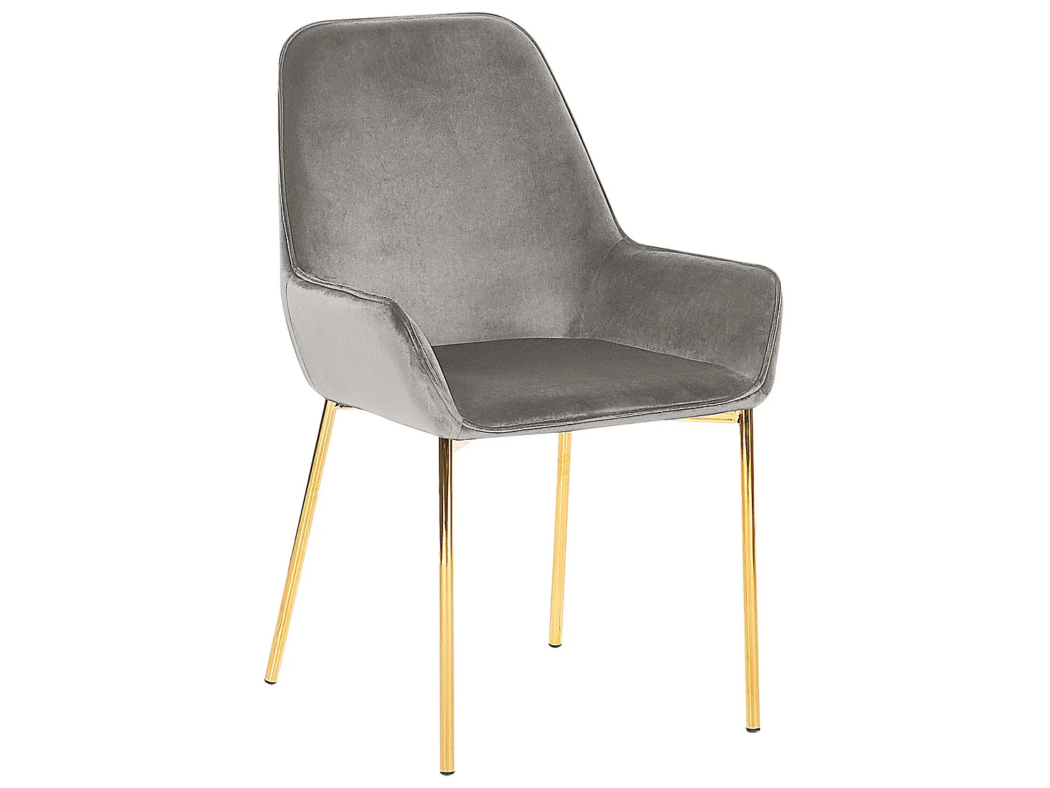Lot de 2 chaises de salle à manger LOVERNA Velours Gris
