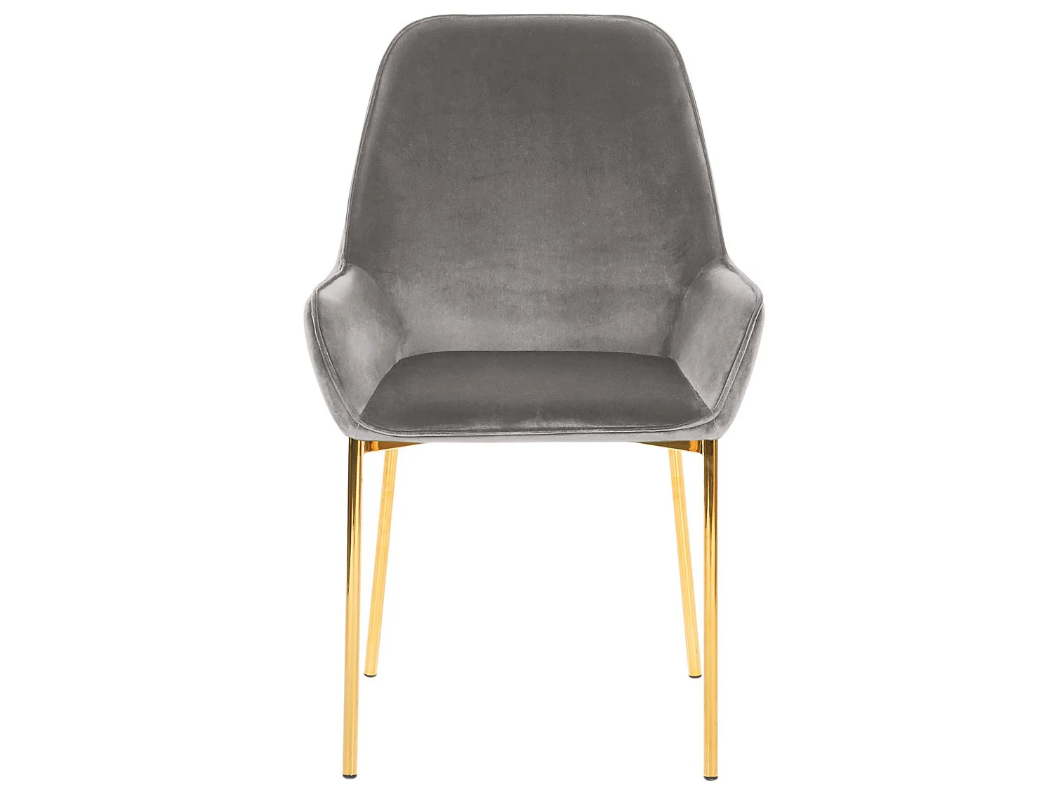 Lot de 2 chaises de salle à manger LOVERNA Velours Gris