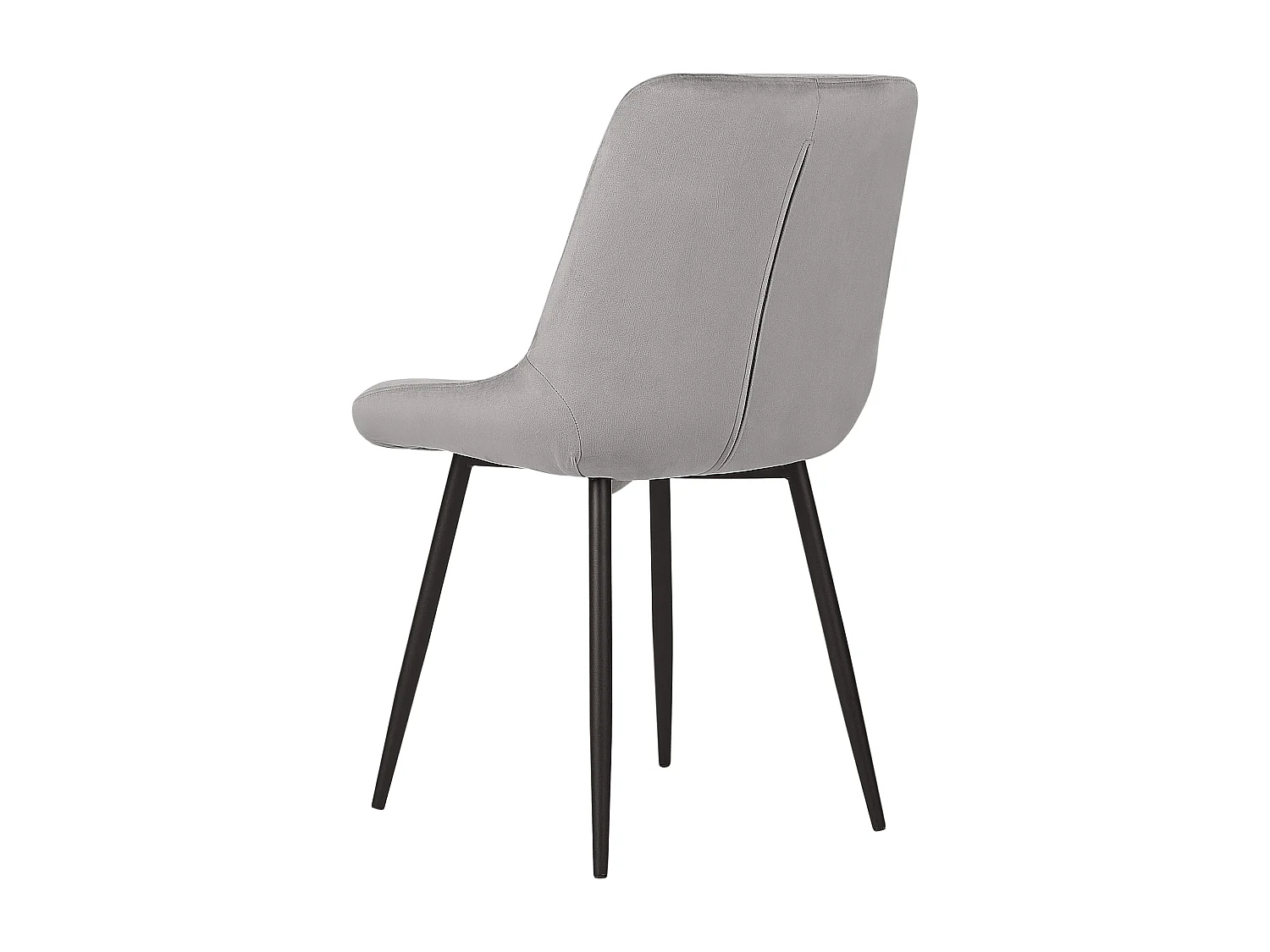 Set van 2 eetkamerstoelen MELROSE Fluweel Grijs