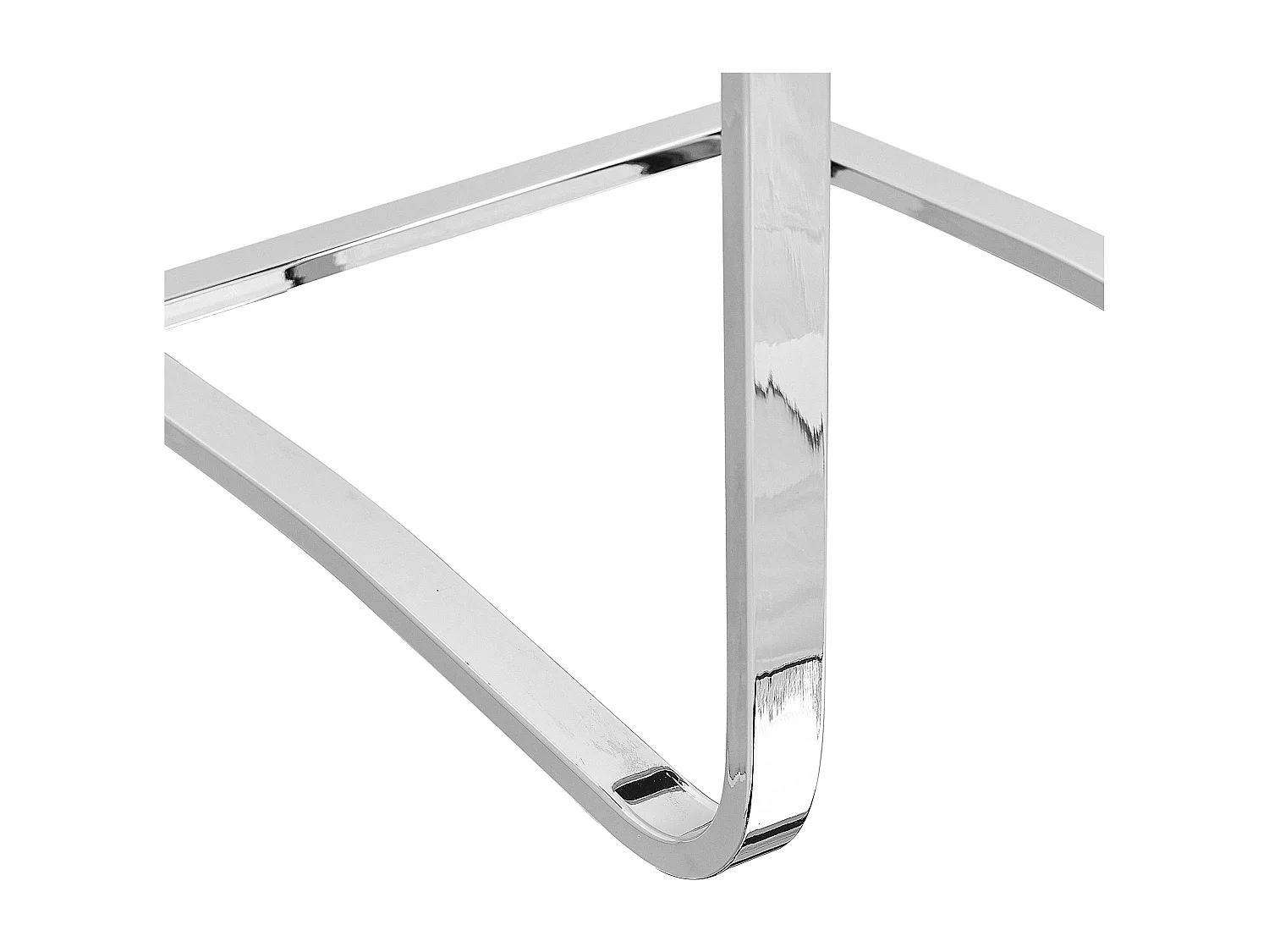 Lot de 2 chaises de salle à manger PICKNES Cuir PU Blanc cassé