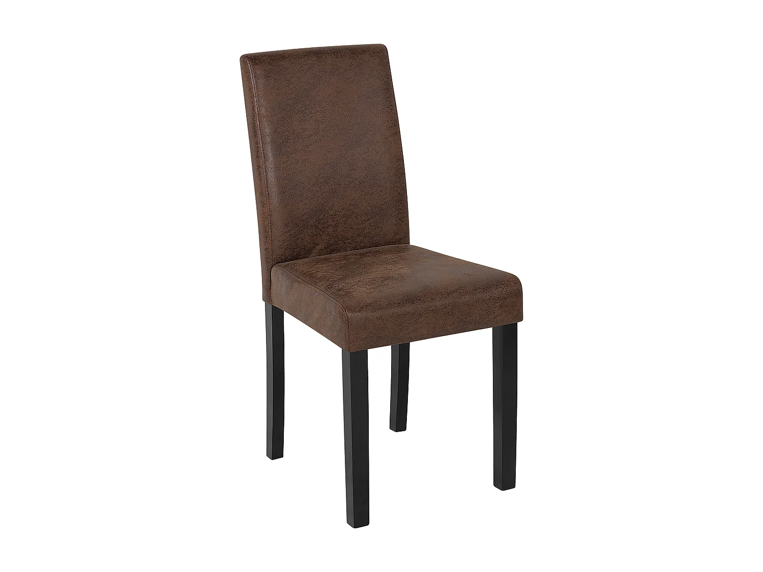 Lot de 2 chaises de salle à manger BROADWAY Cuir PU Marron doré