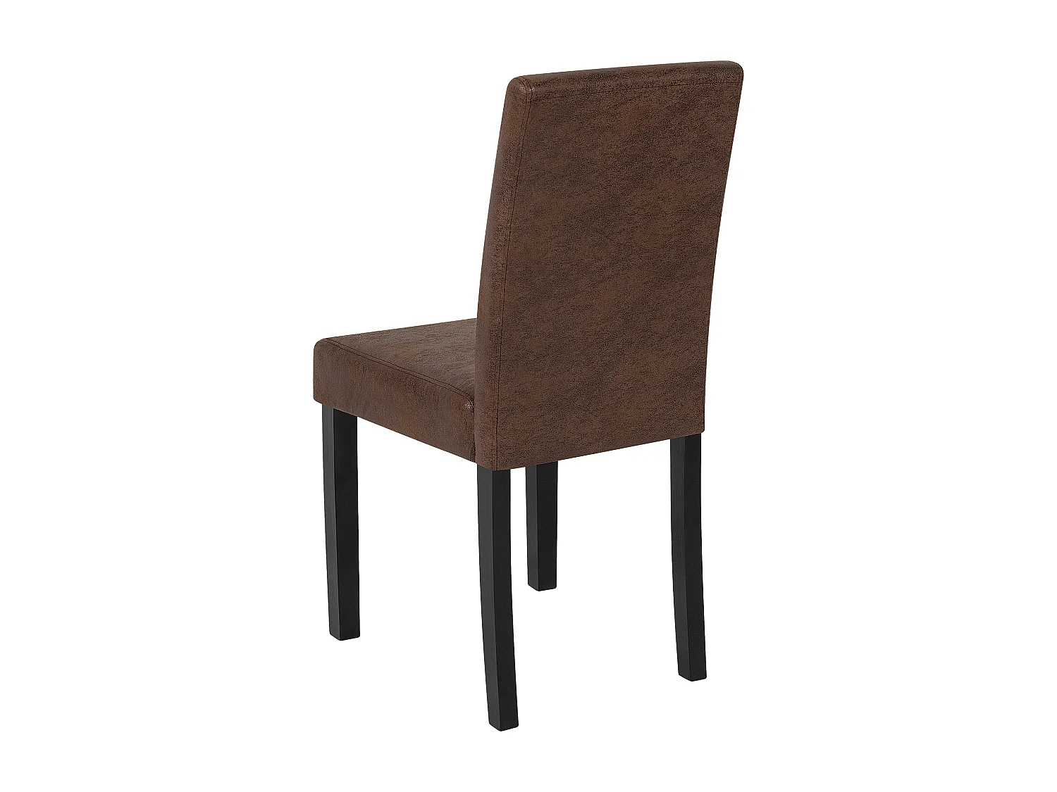 Lot de 2 chaises de salle à manger BROADWAY Cuir PU Marron doré