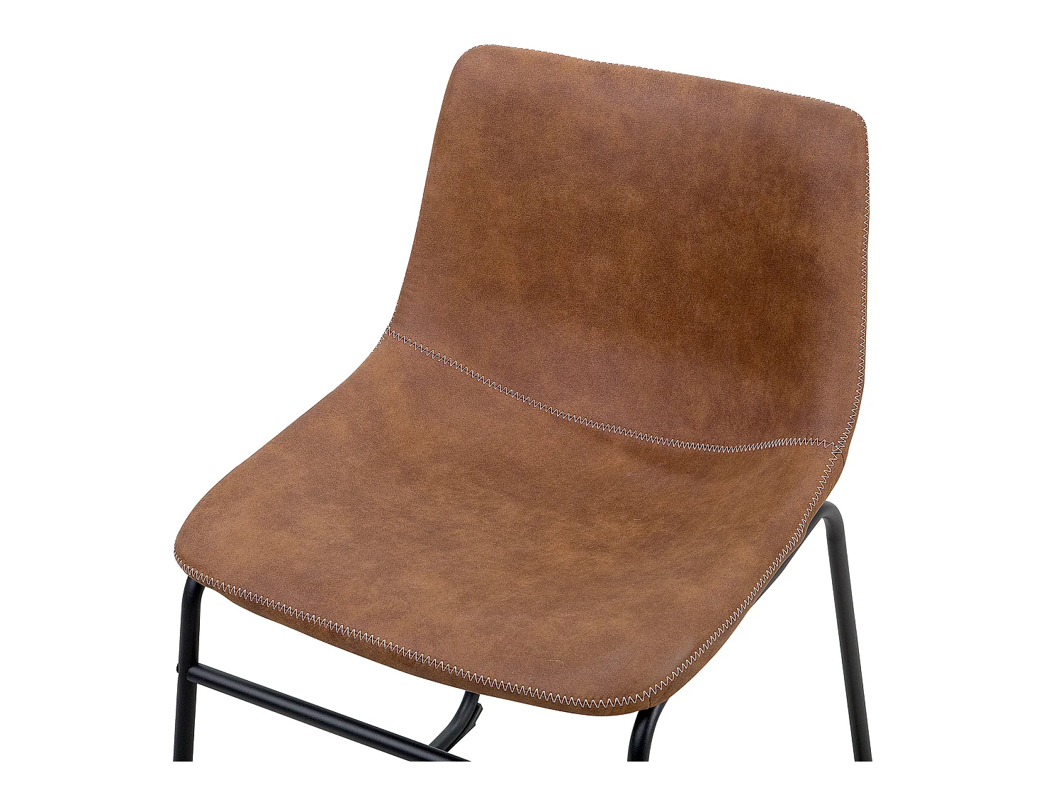 Lot de 2 chaises de salle à manger BATAVIA Marron doré