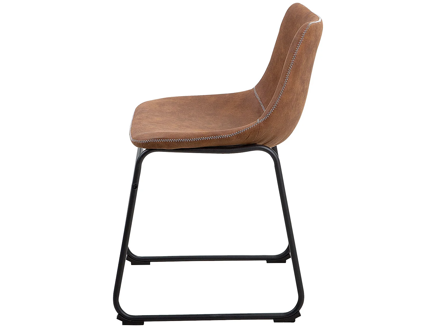 Lot de 2 chaises de salle à manger BATAVIA Marron doré