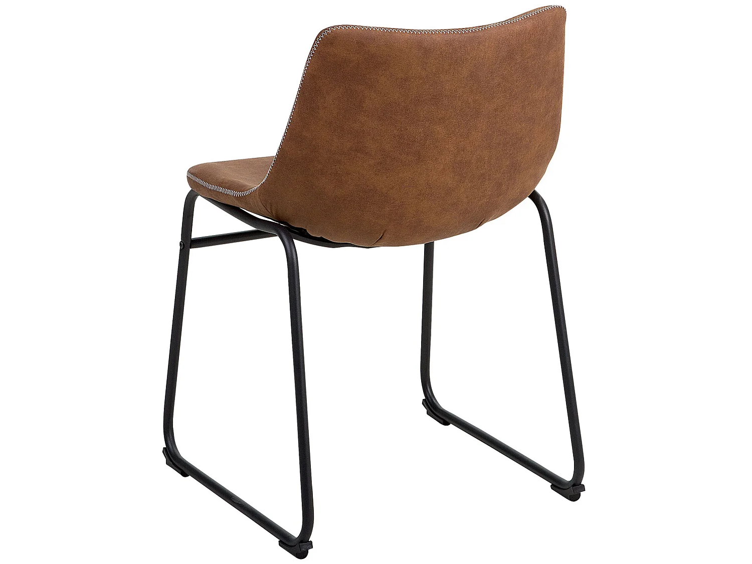 Lot de 2 chaises de salle à manger BATAVIA Marron doré