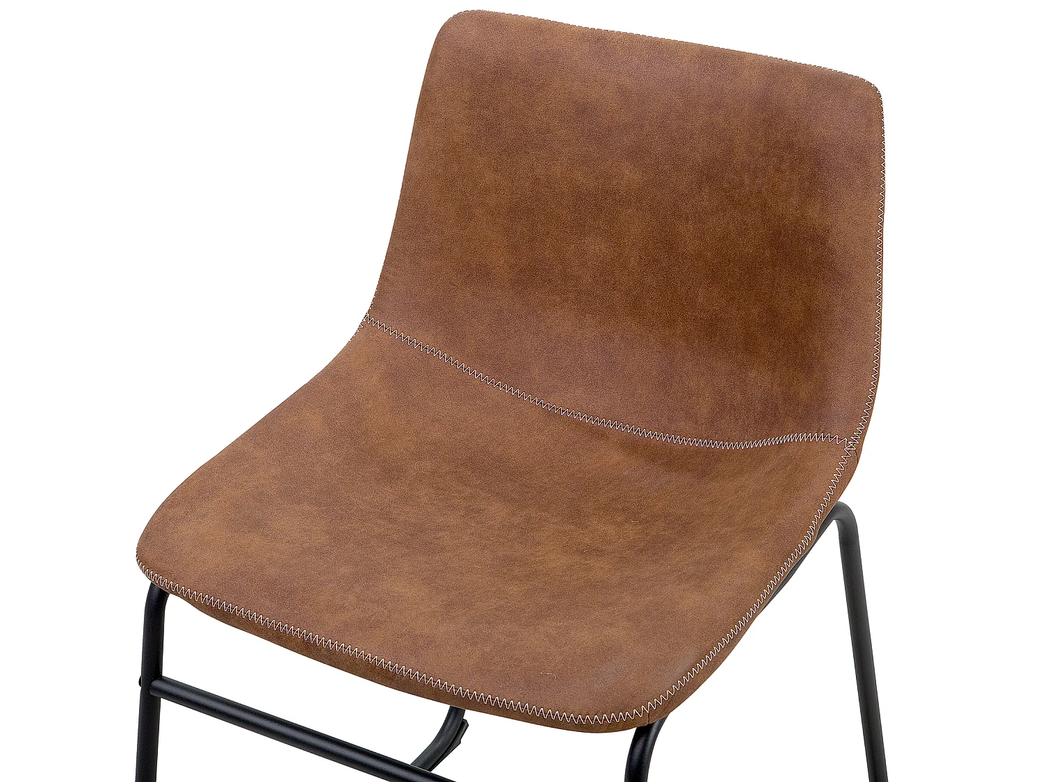 Lot de 2 chaises de salle à manger BATAVIA Marron doré