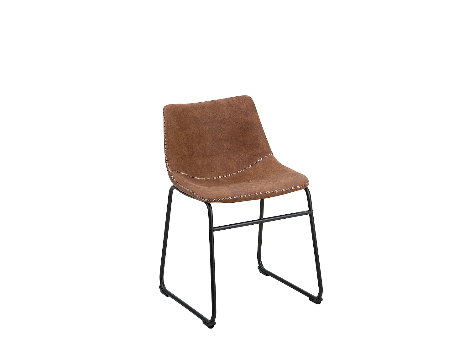 Bequeme und stilvolle Stühle im Retro-Design 2er Set braun Batavia