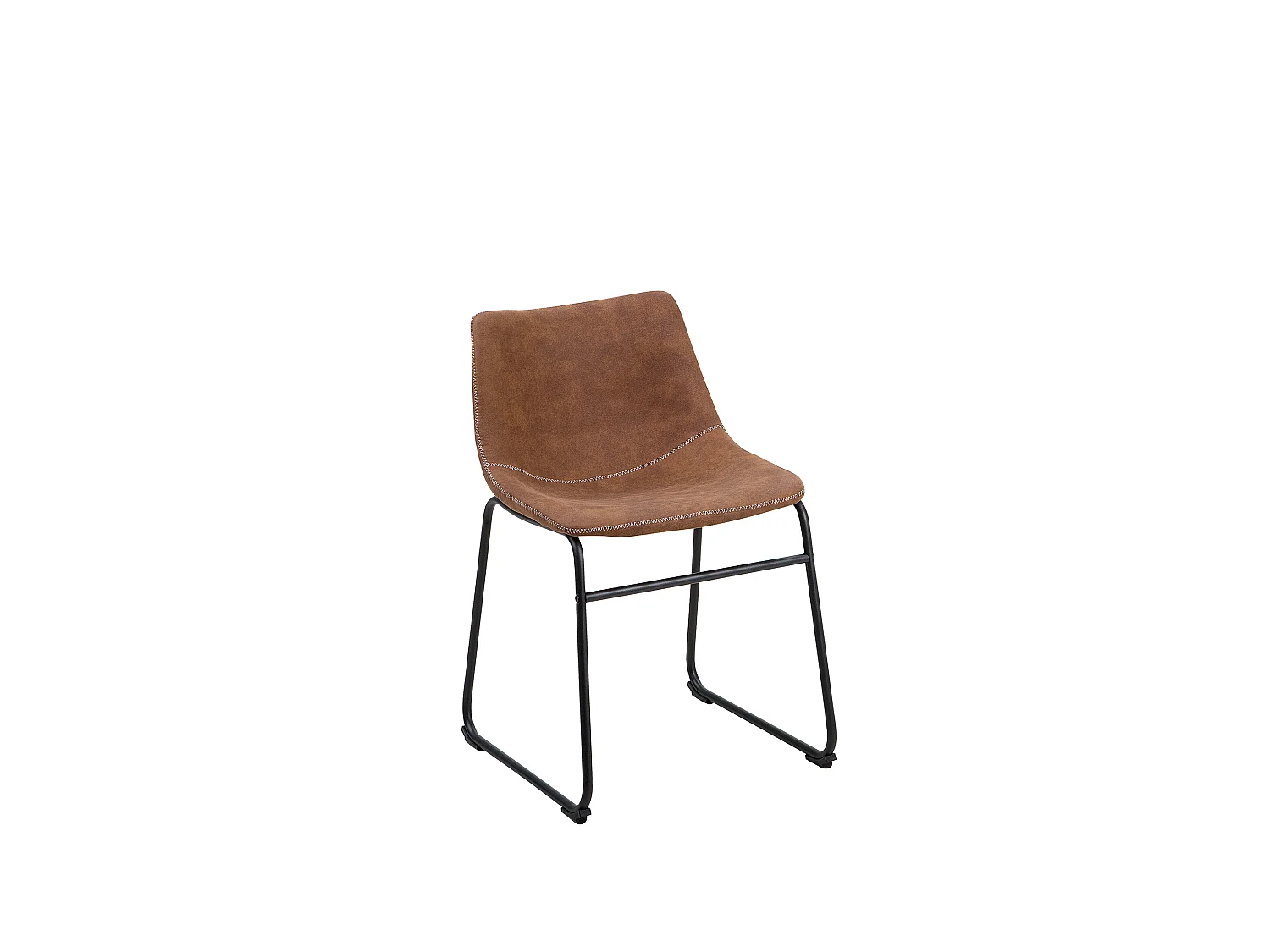Lot de 2 chaises de salle à manger BATAVIA Marron doré