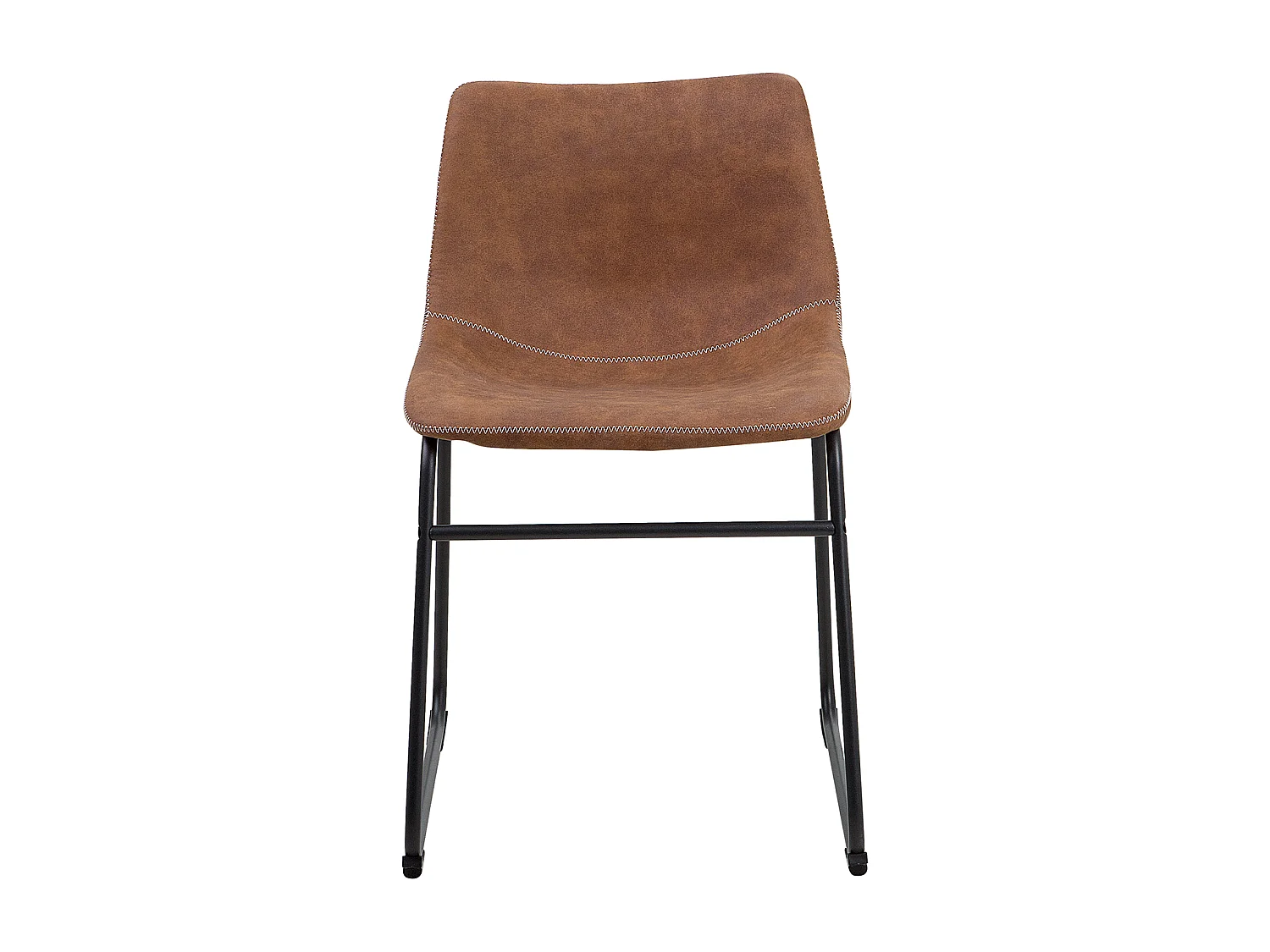 Lot de 2 chaises de salle à manger BATAVIA Marron doré