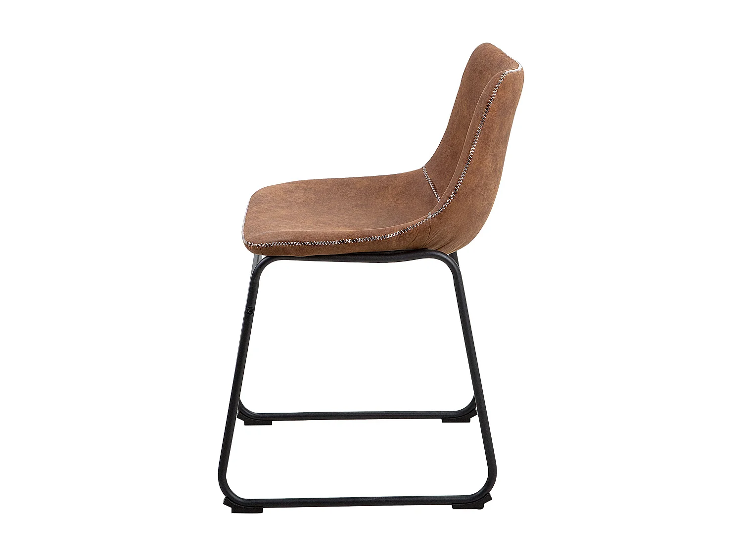 Lot de 2 chaises de salle à manger BATAVIA Marron doré