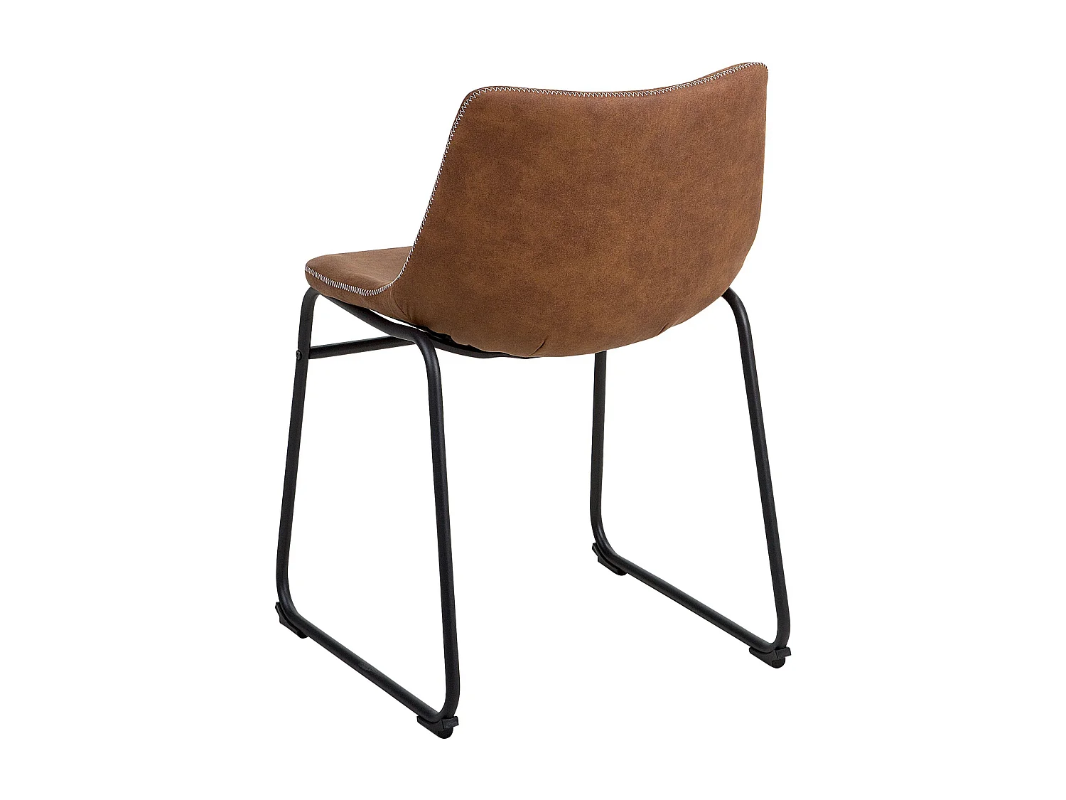 Lot de 2 chaises de salle à manger BATAVIA Marron doré