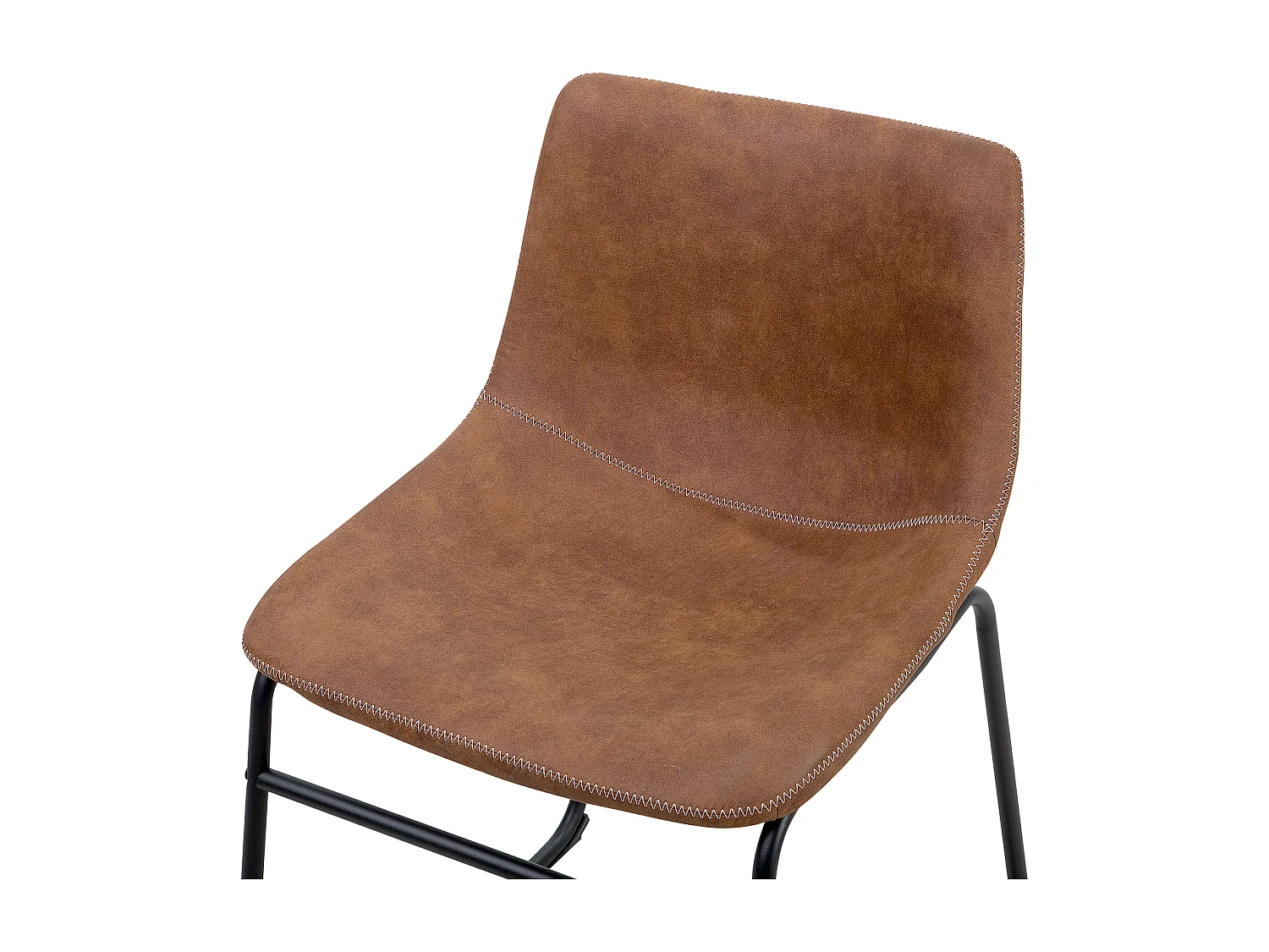 Lot de 2 chaises de salle à manger BATAVIA Marron doré