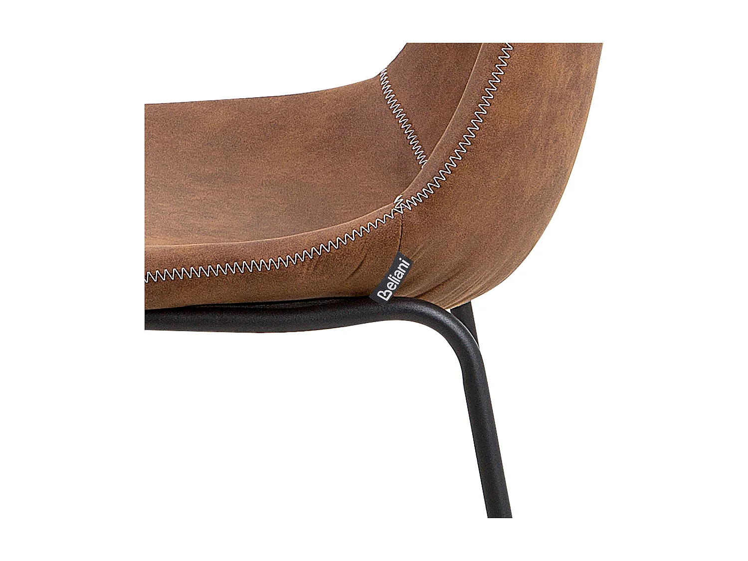 Lot de 2 chaises de salle à manger BATAVIA Marron doré