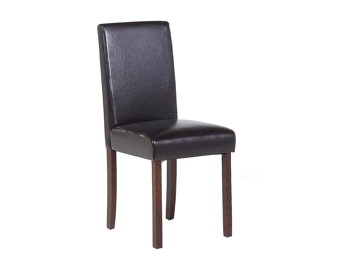 Lot de 2 chaises de salle à manger BROADWAY Cuir PU Marron foncé