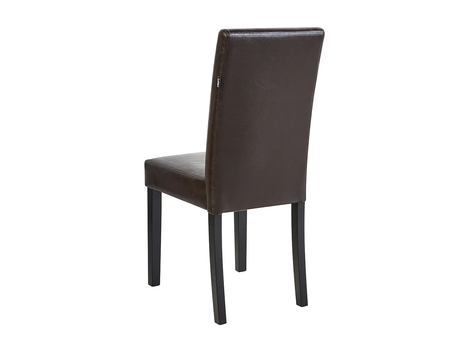 Lot de 2 chaises de salle à manger BROADWAY Cuir PU Marron foncé