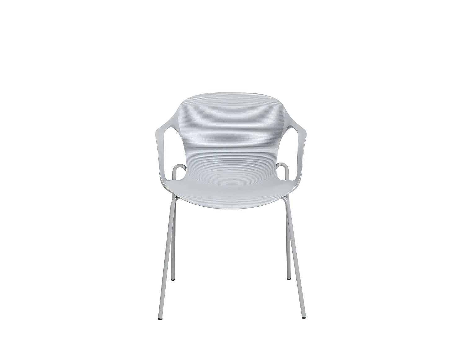 Lot de 2 chaises de salle à manger ELBERT Gris clair