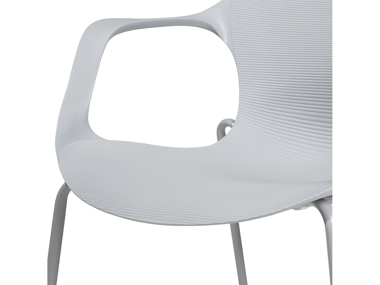 Lot de 2 chaises de salle à manger ELBERT Gris clair