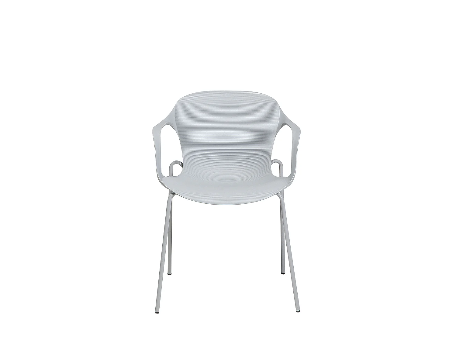 Conjunto de 2 sillas de comedor ELBERT Gris claro