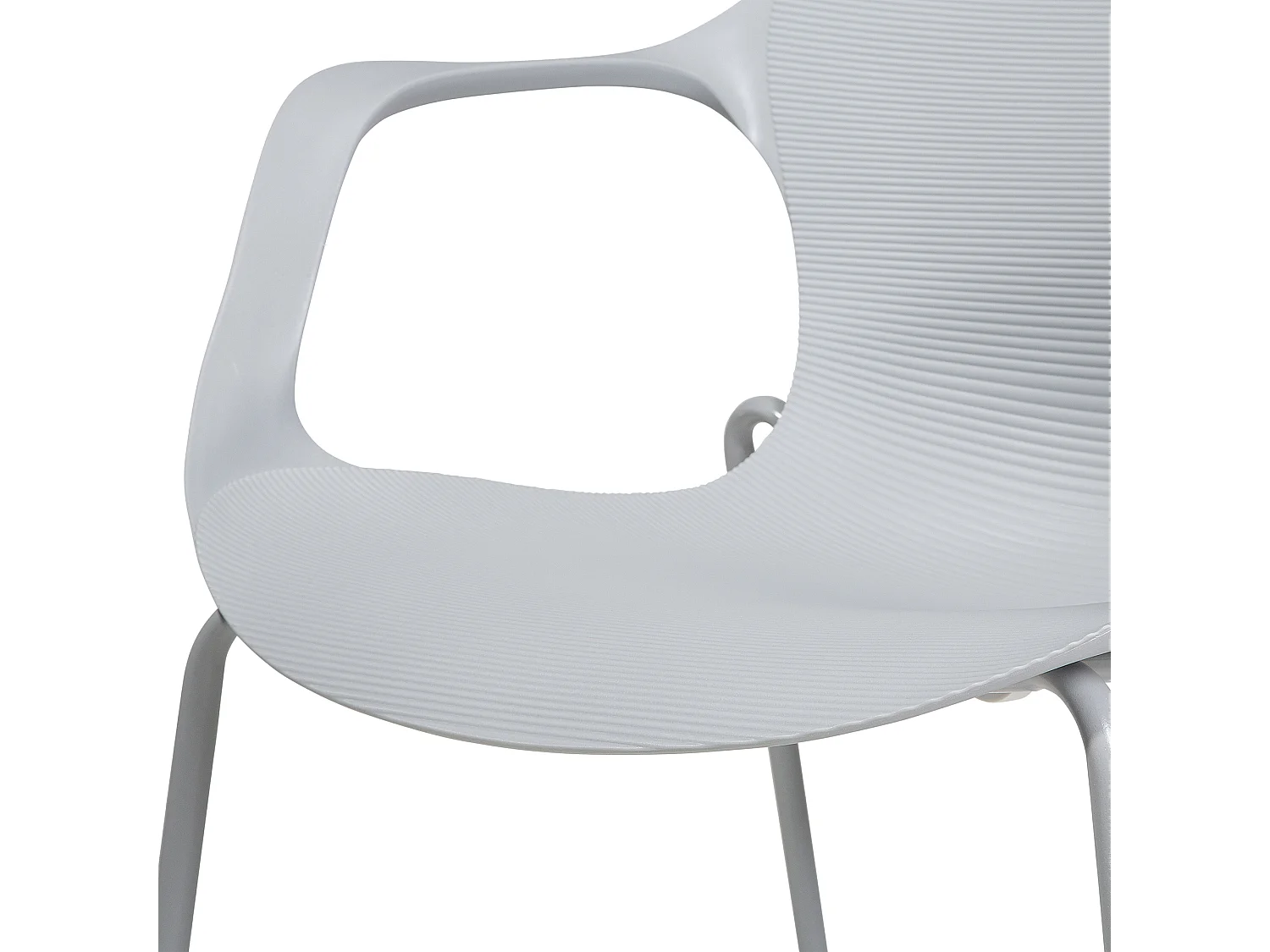 Conjunto de 2 sillas de comedor ELBERT Gris claro