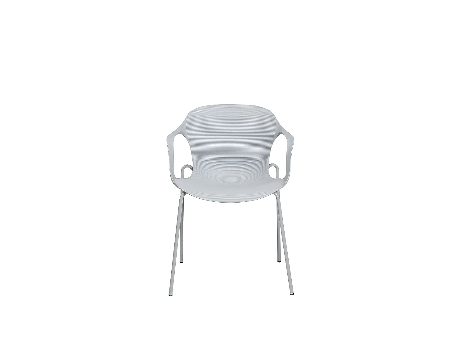 Set van 2 eetkamerstoelen ELBERT Lichtgrijs