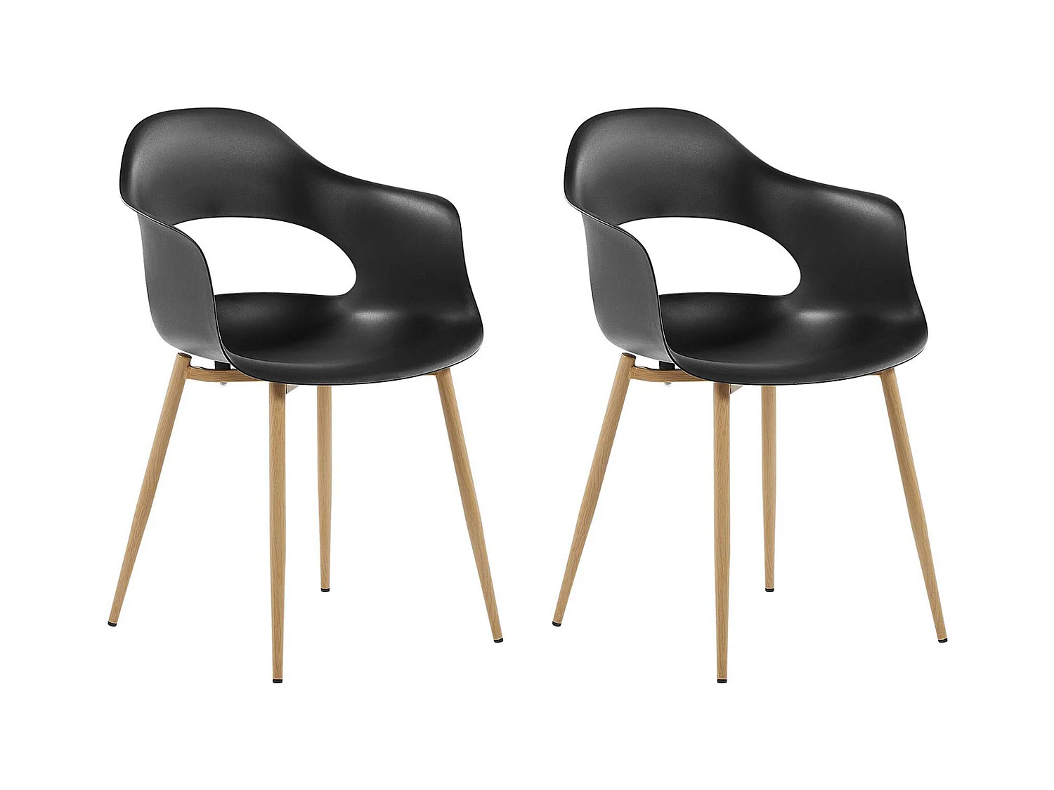 Lot de 2 chaises de salle à manger UTICA Noir